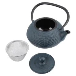 Gusseisen Teekanne, blau