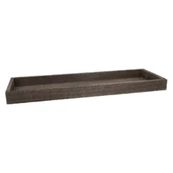 Holzschale, eckig/braun, 50 x 16 cm