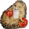 Igel mit zwei Äpfeln, liegend