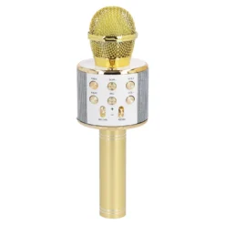 Karaoke Mikrofon, gold, 23 cm