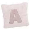Kissen Buchstabe, A/rosa, 30 x 30 cm