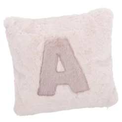 Kissen Buchstabe, A/rosa, 30 x 30 cm