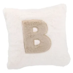 Kissen Buchstabe, B/creme, 30 x 30 cm