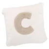 Kissen Buchstabe, C/creme, 30 x 30 cm
