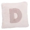Kissen Buchstabe, D/rosa, 30 x 30 cm