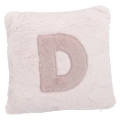 Kissen Buchstabe, D/rosa, 30 x 30 cm