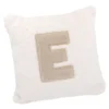 Kissen Buchstabe, E/creme, 30 x 30 cm