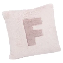 Kissen Buchstabe, F/rosa, 30 x 30 cm