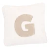 Kissen Buchstabe, G/creme, 30 x 30 cm