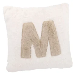 Kissen Buchstabe, M/creme, 30 x 30 cm
