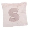 Kissen Buchstabe, S/rosa, 30 x 30 cm
