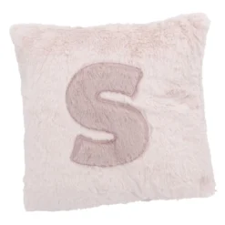 Kissen Buchstabe, S/rosa, 30 x 30 cm