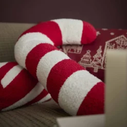 Kissen Süßigkeit, Zuckerstange, rot, 50 cm