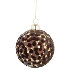 Kugel Leo, dunkelbraun, 8 cm