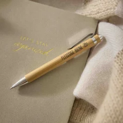 Kugelschreiber Bambus, Fleissige Biene