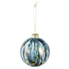 Kugel Tupfen, blau/bunt/opal, 8 cm