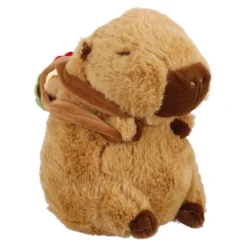 Kuscheltier Capybara mit Accessoire, Burger, 22 cm