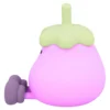LED-Deko mit Gesicht, Aubergine, 11 cm