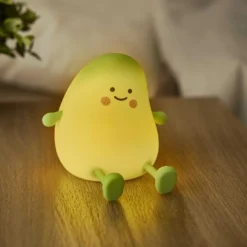 LED-Deko mit Gesicht, Mango, 11 cm