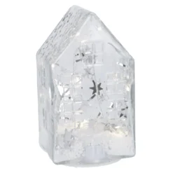 LED-Glashaus, Sterne, 16 cm