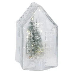 LED-Glashaus, Tanne, 16 cm