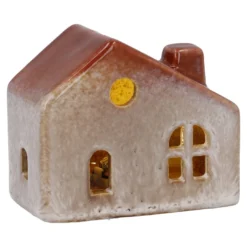 LED-Haus Rustik, hellbraun, 8 cm