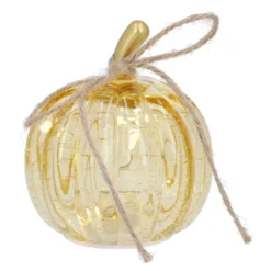 LED-Kürbis Craquele, klar, 9 cm