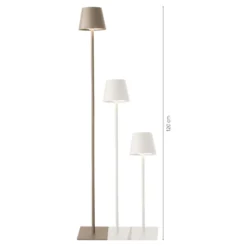 LED-Lampe Akku, creme, 120 cm