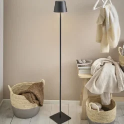 LED-Lampe Akku, schwarz, 120 cm