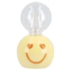 LED-Lampe mit Smiley-Sockel, gelb, 16 cm