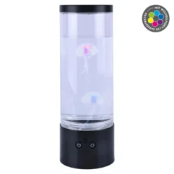 LED-Leuchte Qualle, blau/pink, 29 cm