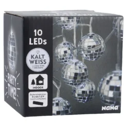 LED-Lichterkette Discokugel, 10er
