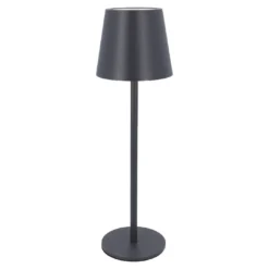 LED-Tischlampe Akku, dunkelgrau, 37 cm