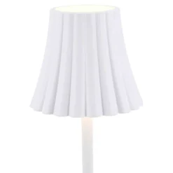 LED-Tischlampe Schirm, weiß, 28 cm