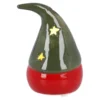 LED-Wichtel mit Mütze, grün, 11 cm