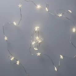 Lichterkette Sterne, Draht, 20er, 190 cm