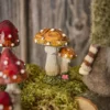Mini-Pilz Punkte, orange/rund, 6.2 cm