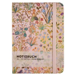 Notizbuch Floral, A6, altrosa