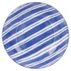 Pastateller Bali, Streifen/blau, 20 cm