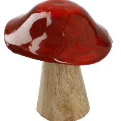 Pilz Lasur, Uni, rot, 12 cm