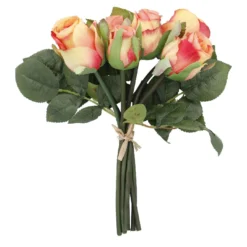 Rosenstrauß 7 Blüten, orange, 28 cm