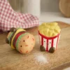 Salz- und Pfefferstreuer-Set, Hamburger/Pommes, 6 cm