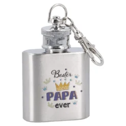 Schlüsselanhänger Flachmann, Bester Papa ever
