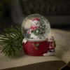 Schneekugel Figur, Schneemann/Kranz, 4.5 x 6 cm