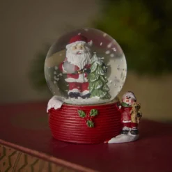 Schneekugel Figur, Weihnachtsmann, 4.5 x 6 cm