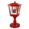 Schnee-Laterne mit Sound, Santa/rot, 30 cm
