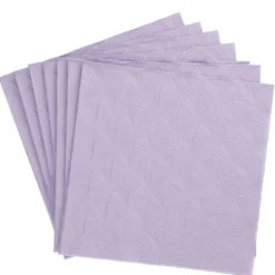 Serviette Artdeco, Prägung, flieder, 16 Stück