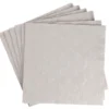 Serviette Artdeco, Prägung, taupe, 16 Stück