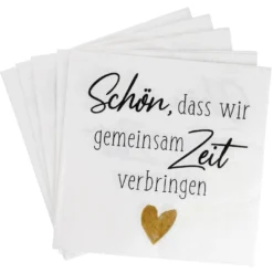 Serviette Spruch/Gäste, Zeit verbringen, 20 Stück
