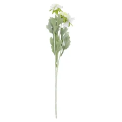 Skabiose, 3 Blüten, weiß, 48 cm
